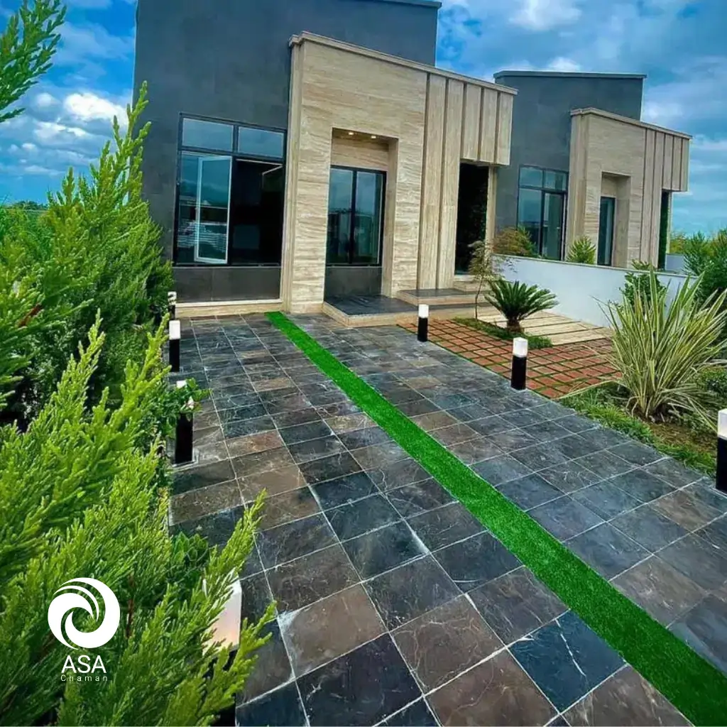 چمن مصنوعی محوطه سازی ویلا