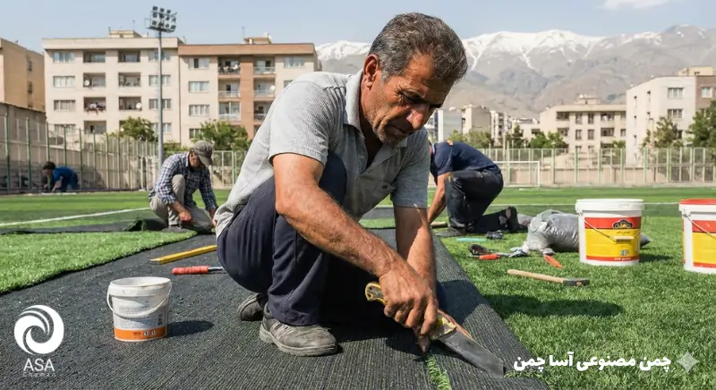 چمن مصنوعی فوتبالی